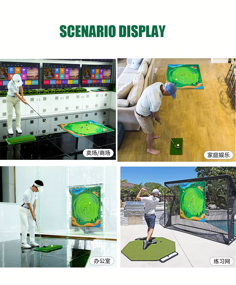 WanderS Custom Indoor Mini Golf Suspended Dartboard Practice Outdoor Training Aid Trainer Golf Hitting Mat