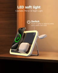WanderS 3-in-1 Foldable MagSafe-Compatible Wireless Charger