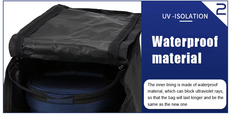 WanderS Waterproof Golf Bag Flight Travel Cover Nylon Light Weight Golf Travel Cover