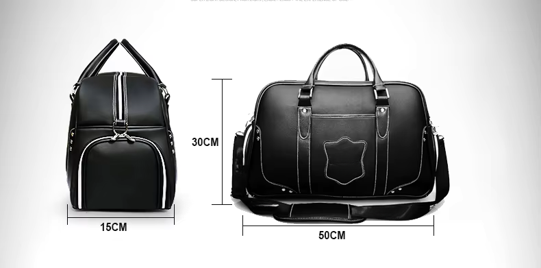 WanderS Leather Travel Boston Bag