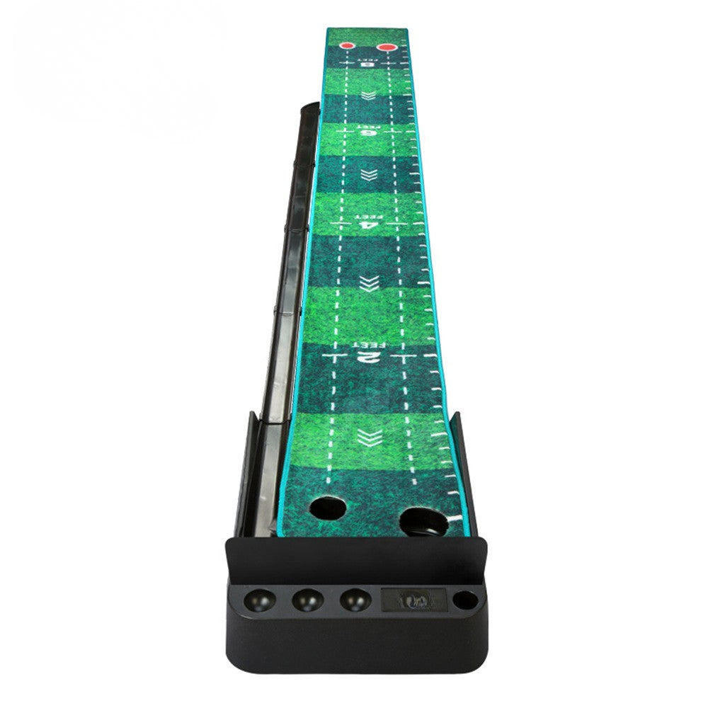 WanderS Wholesale Professional Black Plastic Frame Indoor Outdoor Golf Putting Mat With Ball Return-Carpet