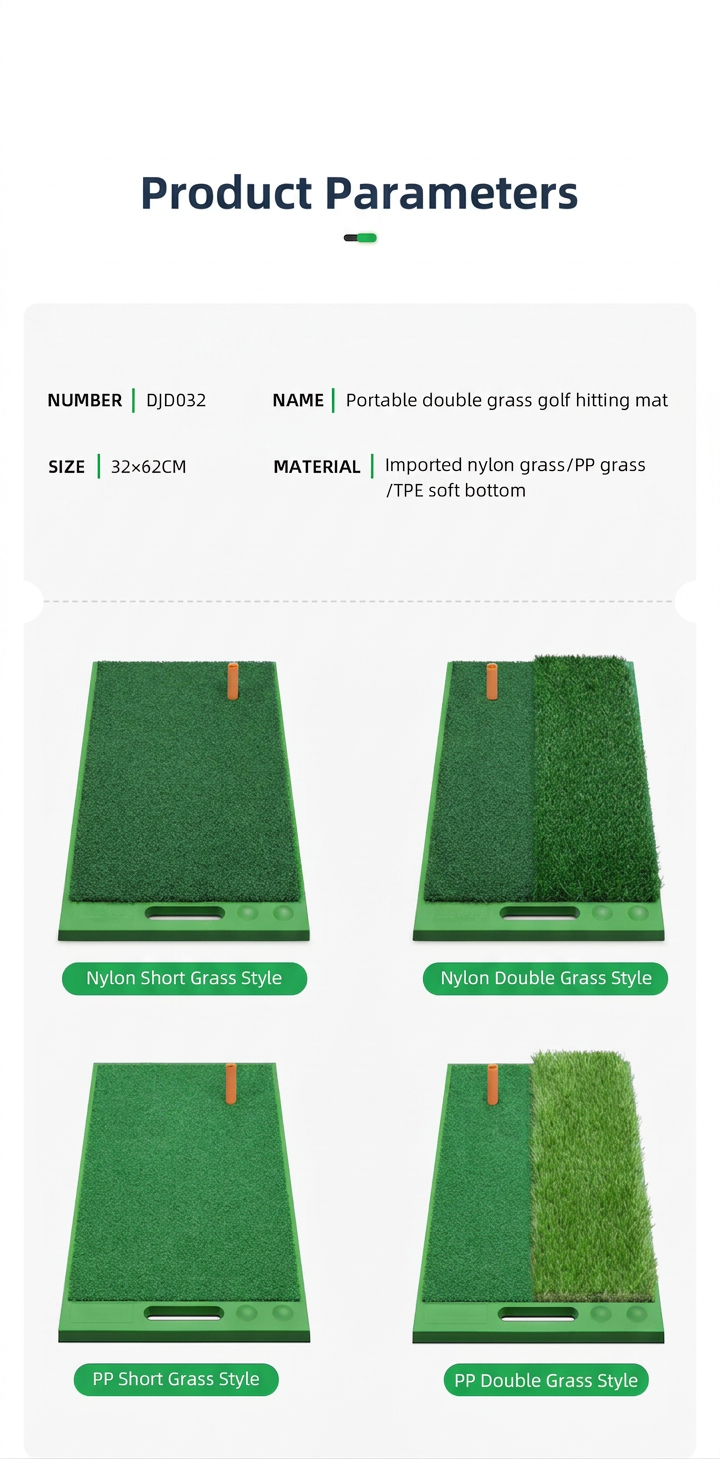 WanderS Custom Logo Golf Carpet Mat 30*60Cm Mini Golf Hitting Mats