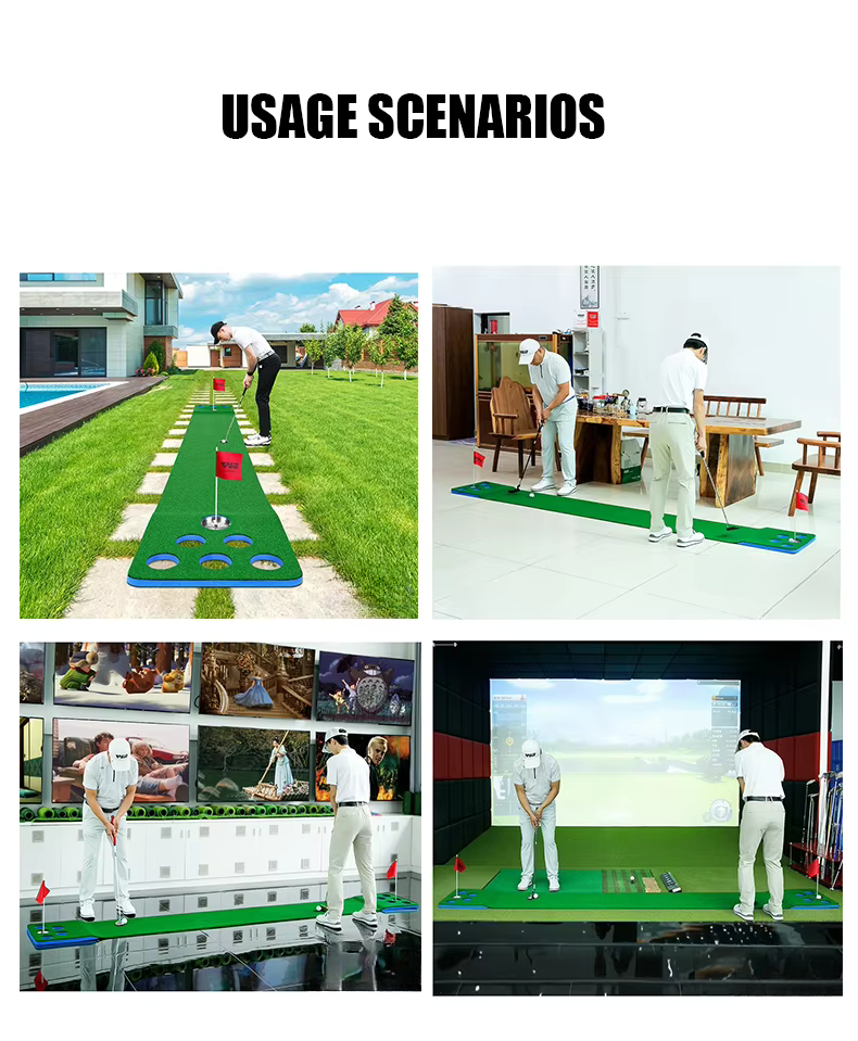 WanderS Two-Way 12 Holes Portable Mini Golf Courses Artificial Turf Putting Green