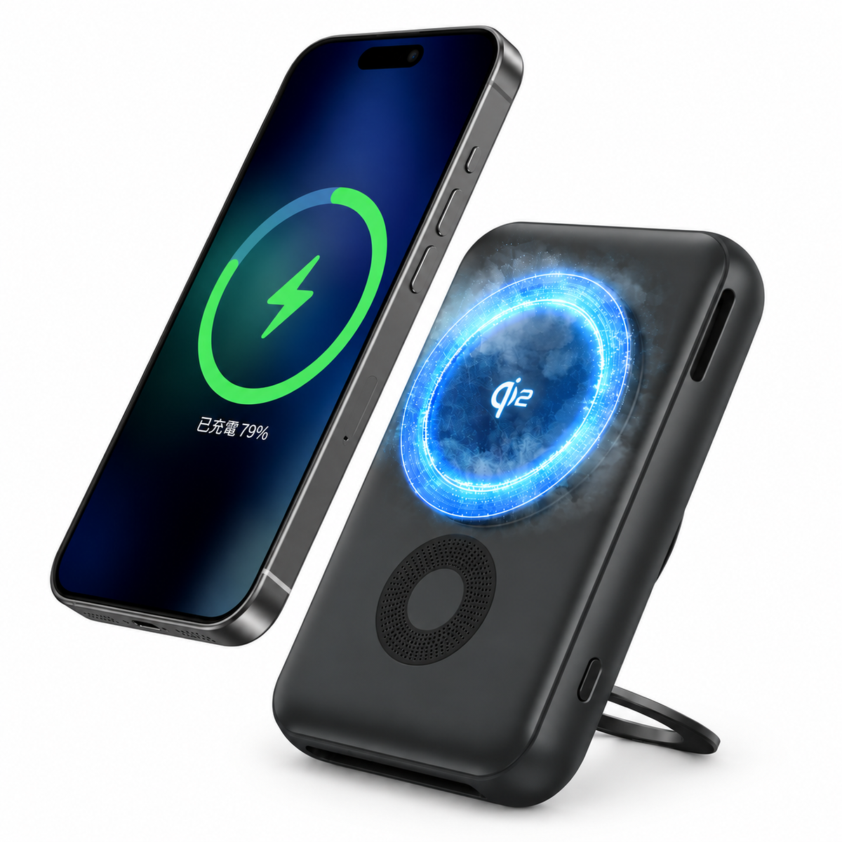 WanderS 10000mAh 15W Cooling Magnetic Power Bank + Charger Set