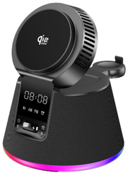 WanderS 5-in-1 Qi2.2 25W Bluetooth Speaker Cooling Wireless Charger