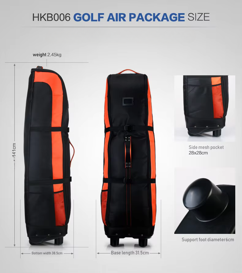 WanderS Golf Caddybag Travel Rain Cover Customized Logo Golf Travel Cover