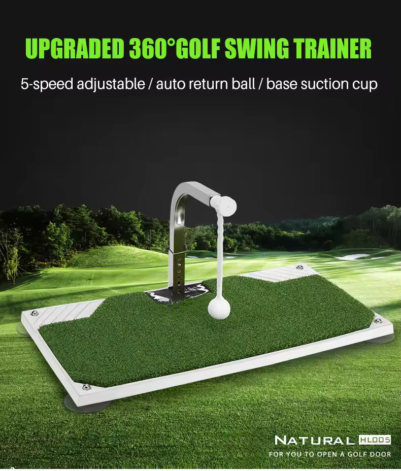 WanderS Golf Swing Trainer 360 Rotation Golf Swing Mat Practice Trainer