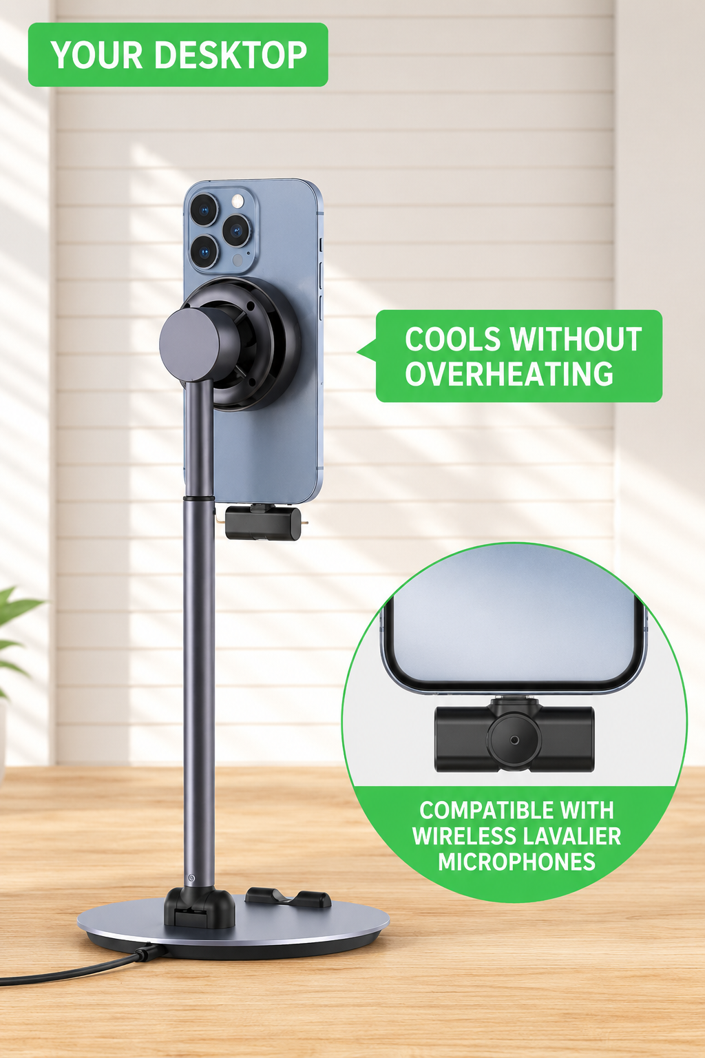 WanderS 15W Cooling Live-Streaming Wireless Charging Stand