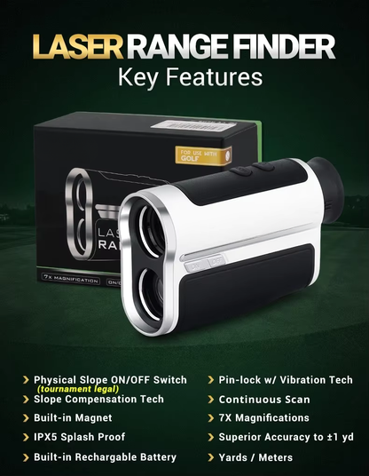WanderS Longer Measurement Distance Slope On Off 2020 New Design Golf Laser Range Finder 600/1300Yard