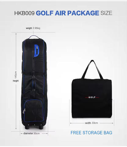 WanderS Travel Cover Golf Bag Waterproof Nylon Golf Travel Bag With Wheels by WanderS