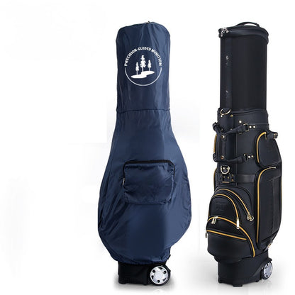WanderS High Quality Retractable Leather Golf Bag With Wheel by WanderS