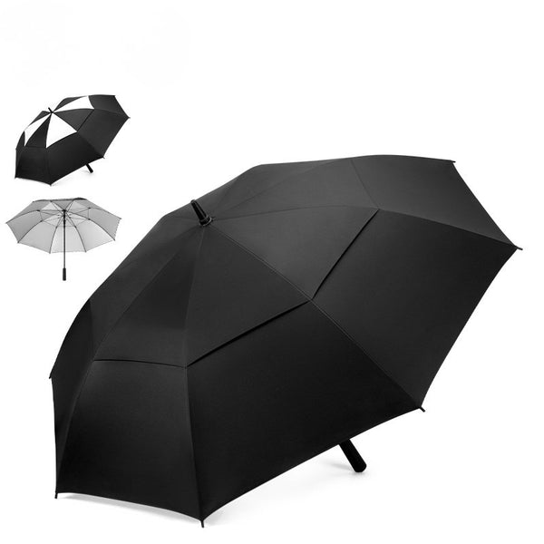 WanderS  Golf Umbrella Ultralight Carbon Fiber Automatic Umbrella Larger 125Cm Double Layer Windproof And Uv-Proof Upf50+ by WanderS