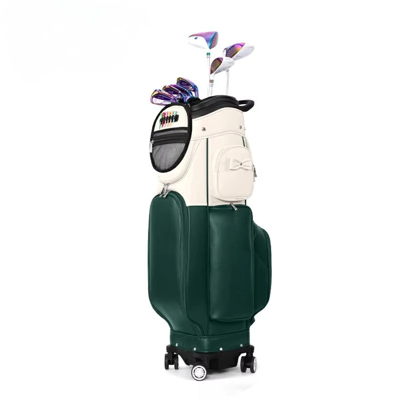 WanderS Airline Golf Bag Women's Hard Shell Retractable Ball Bag Four Wheeled