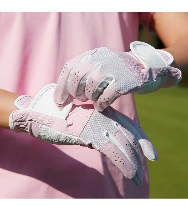WanderS Golf Gloves For Women With High Elastic Lycra For Women'S Clubs, Non-Slip Special Discs For Women, Summer Sun Protection, Two-Handed Gloves