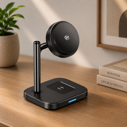 WanderS 2-in-1 Qi2.2 25W Cooling Fast Wireless Charger