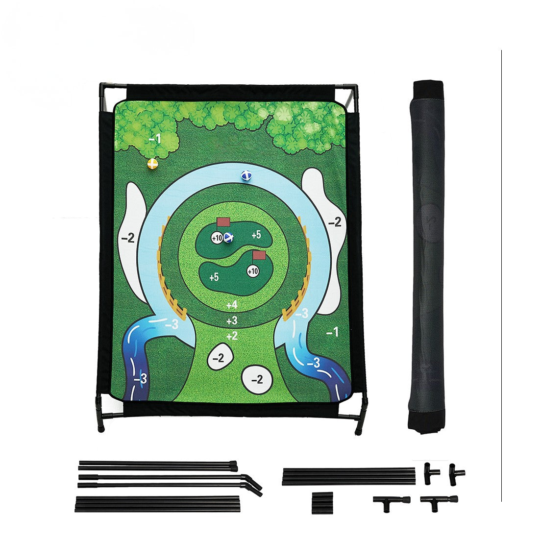 WanderS Golf Training Device Chipping Target Cloth Practice Hitting Mat Game Set Indoor Golf