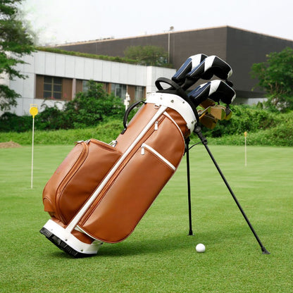 WanderS Custom Logo Golf Stand Bag Microfiber Leather Waterproof Golf Bags by WanderS