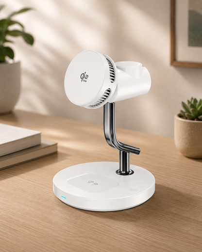 WanderS 3-in-1 Qi2.2 25W Cooling Magnetic Wireless Charger