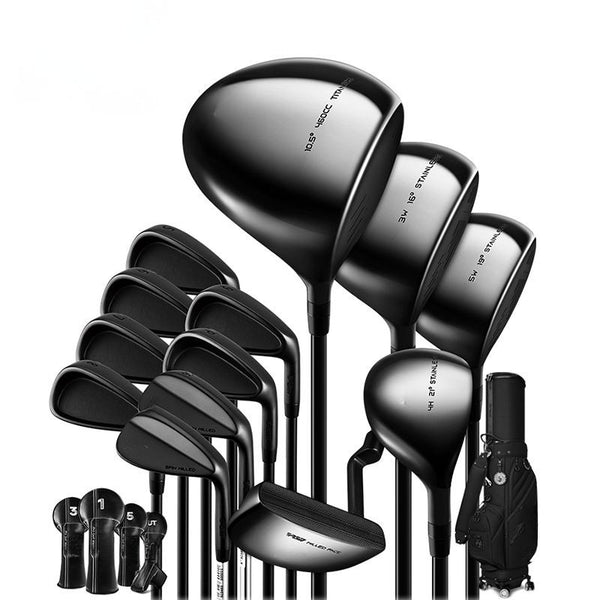 WanderS Golf Clubs Set Complete Set Right Handed Men Full 13 Clubs With Wedge Black Golf Club Set by WanderS