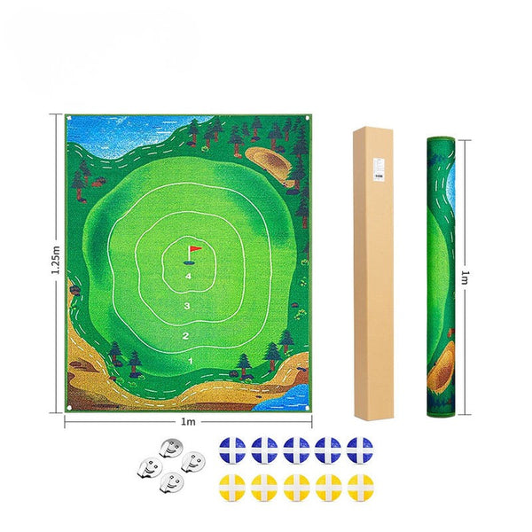 WanderS Custom Indoor Mini Golf Suspended Dartboard Practice Outdoor Training Aid Trainer Golf Hitting Mat by WanderS