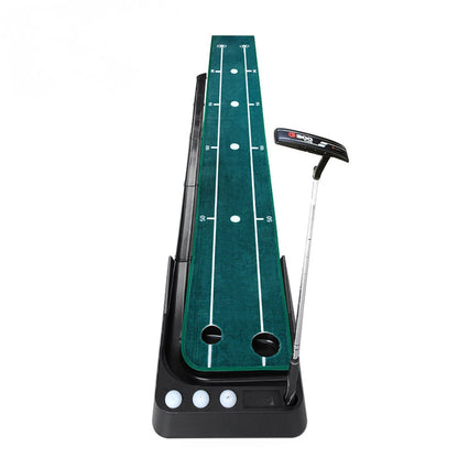 WanderS Aiming Line-Carpet Golf Putting Mat Ball Return Track Baffle Black Plastic Frame Indoor Outdoor by WanderS