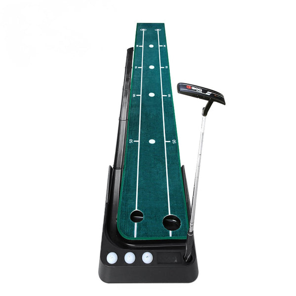 WanderS Aiming Line-Carpet Golf Putting Mat Ball Return Track Baffle Black Plastic Frame Indoor Outdoor by WanderS