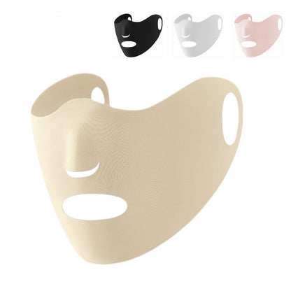 WanderS Cooling Double-Layer Silk Mask Golf Sports Facial Mask Moisturizing And Washable Activities Uv Golf Face Mask