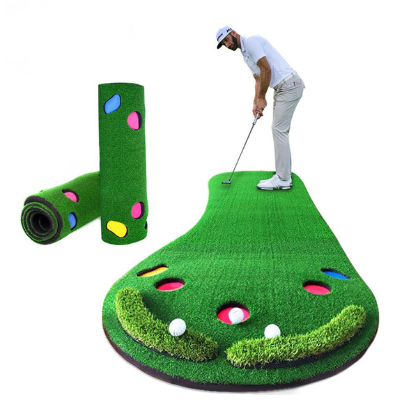 WanderS Indoor And Outdoor Floor Nylon Artificial Grass Turf Mat Practice Golf Putting Mat Training Golf Mat by WanderS