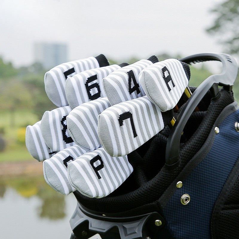 WanderS Golf Club Head Cover Knitted Iron Club Set Thick Plush 10 Packs With Numbers For Men And Women by WanderS