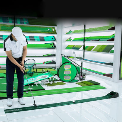 WanderS  Track Golf Slope Putting Mat Auto Return Mini Office Golf Putting Mat