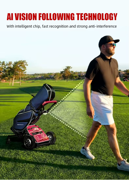 WanderS Custom Foldable Remote Controller Electric Golf Trolley With Follow Me by WanderS