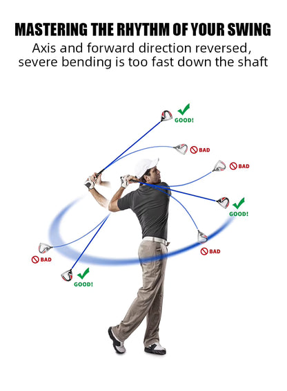 WanderS Golf Club Super Soft Shaft Practice Aid Golf Swing Trainer Flexible Golf Swing Bar