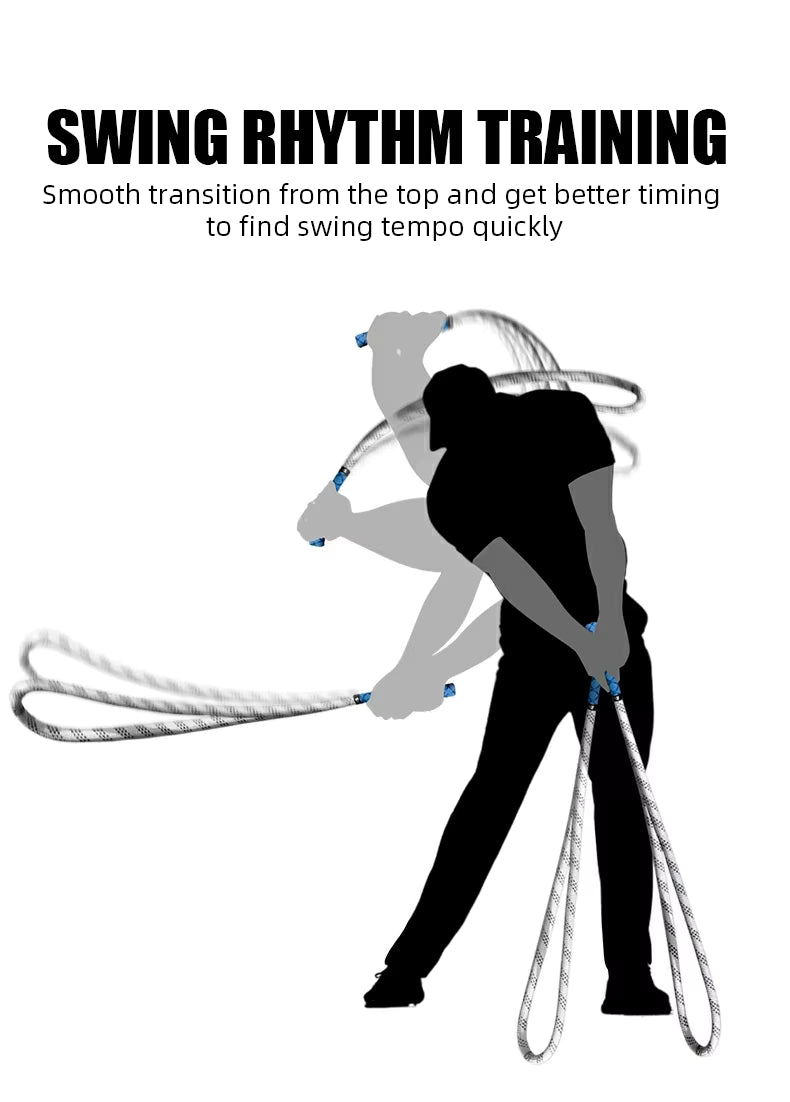 WanderS Golf Swing Rope Training Speed Aid Increase Strength Golf Swing Trainer