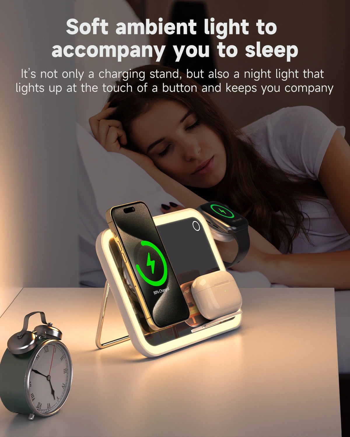 WanderS 3-in-1 Foldable MagSafe-Compatible Wireless Charger