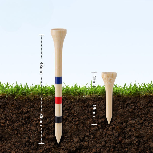 WanderS Oem Custom Bulk Wholesale Bamboo Golf Tee Biodegradable Custom Golf Tees With Height Marker