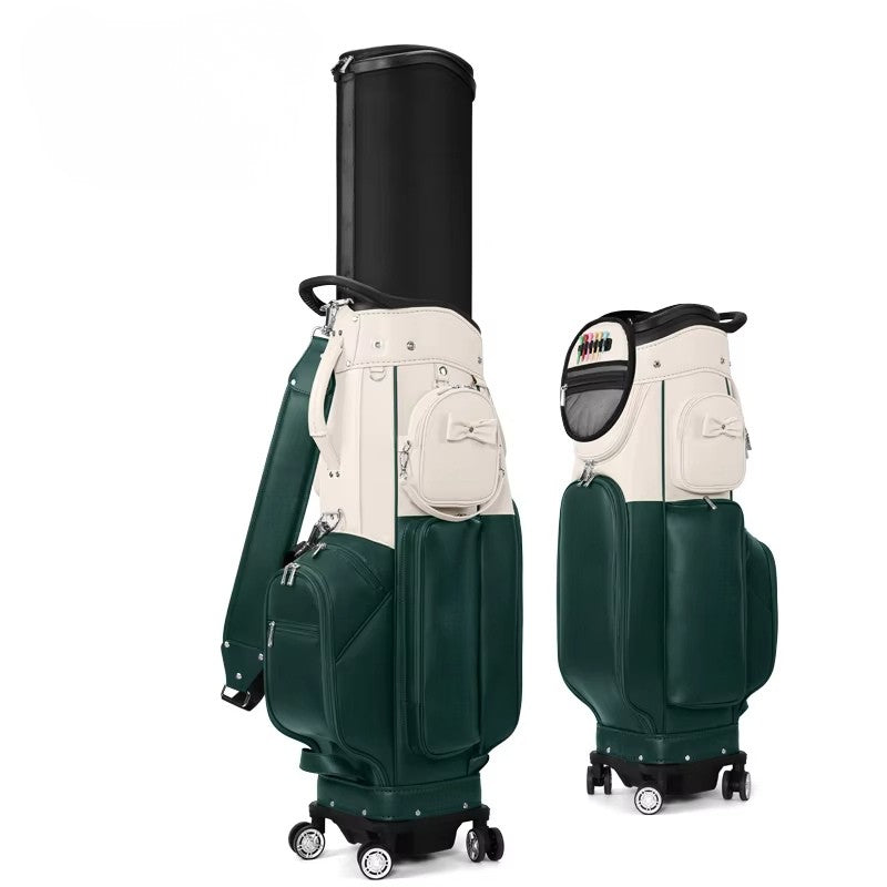 WanderS Airline Golf Bag Women's Hard Shell Retractable Ball Bag Four Wheeled