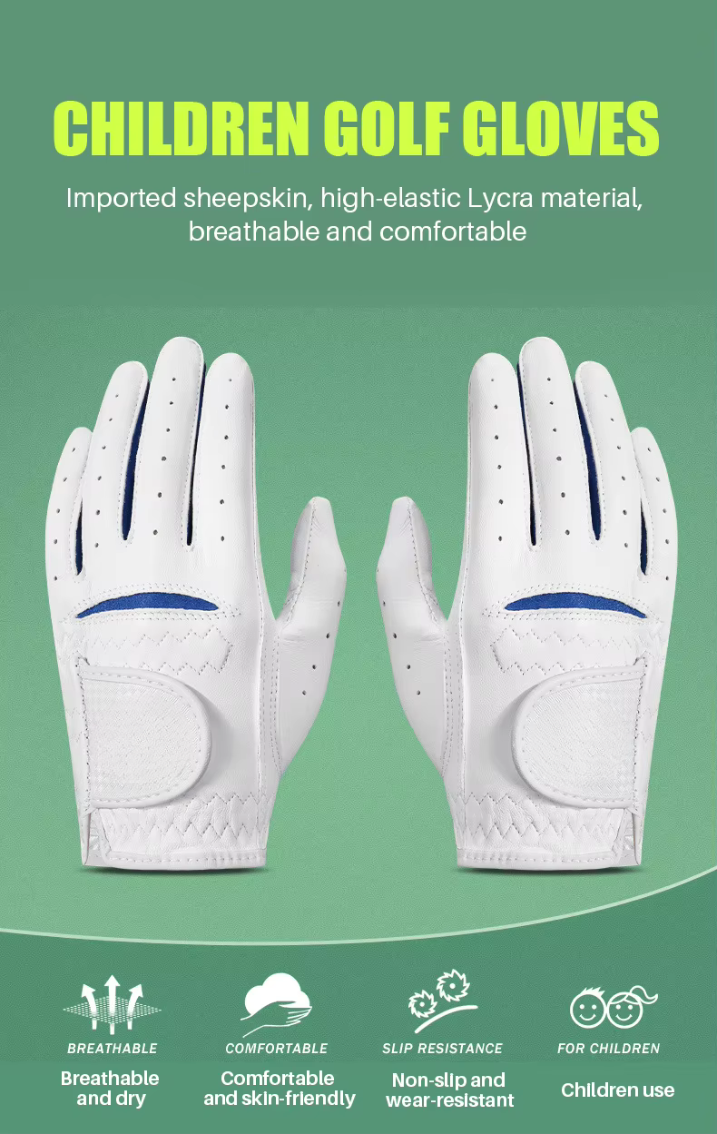 WanderS Children Leather Golf Gloves Teen Gloves by WanderS