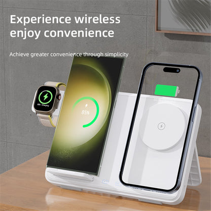WanderS 4-in-1 Dual-Coil Magnetic Wireless Charger 15W