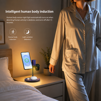 WanderS 4-in-1 Qi2 15W Cooling Wireless Charger