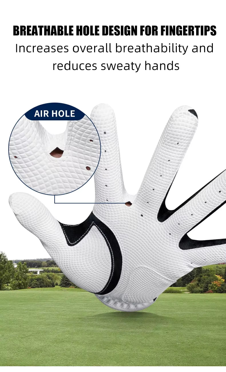 WanderS Custom Pu Golf Gloves Hands Use High Elastic Breathable Golf Glove For Men