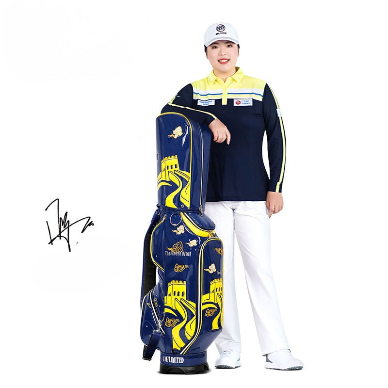 WanderS Custom Pu Golf Cart Bag Embroidery Waterproof Staff Golf Bag