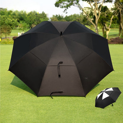 WanderS  Golf Umbrella Ultralight Carbon Fiber Automatic Umbrella Larger 125Cm Double Layer Windproof And Uv-Proof Upf50+