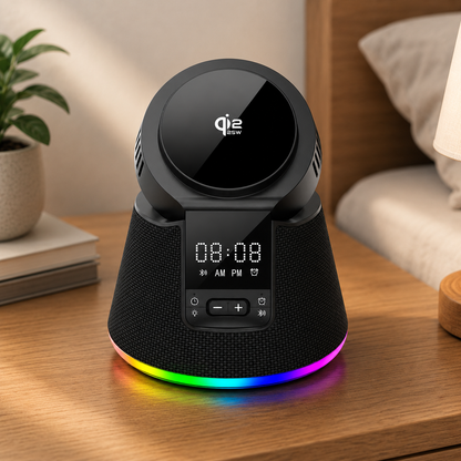 WanderS 5-in-1 Qi2.2 25W Bluetooth Speaker Cooling Wireless Charger