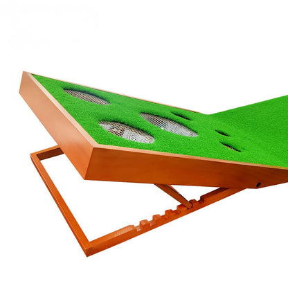 WanderS Solid Wood Mini Golf Course Indoor Custom Chipping Golf Putting Mat