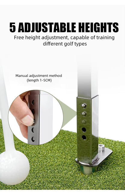 WanderS Adjust Height Anti Slip Golf Swing Training Mat Stitching Golf Swing Trainer