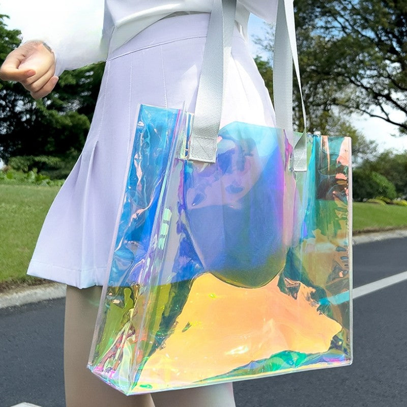 WanderS Ladies Fashionable Transparent Waterproof Golf Hand Bag For Women