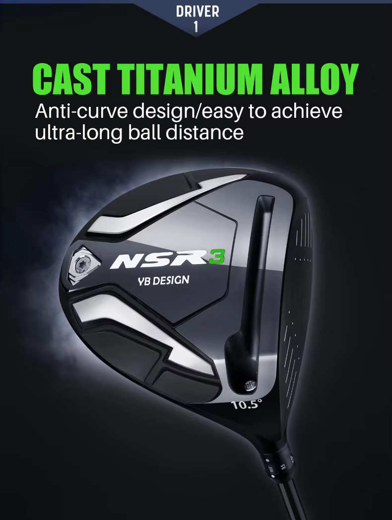 WanderS High Quality Carbon Fiber Left Hand Men's Golf Clubs Drivers