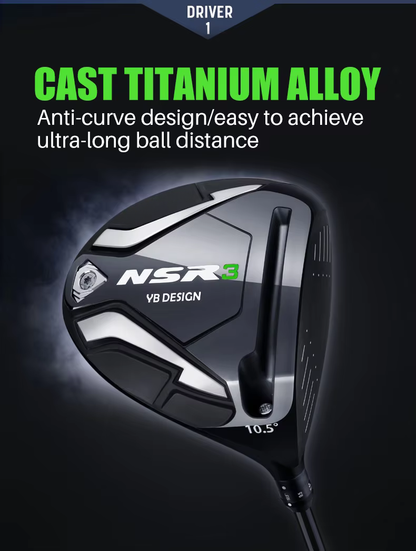 WanderS High Quality Carbon Fiber Left Hand Men's Golf Clubs Drivers