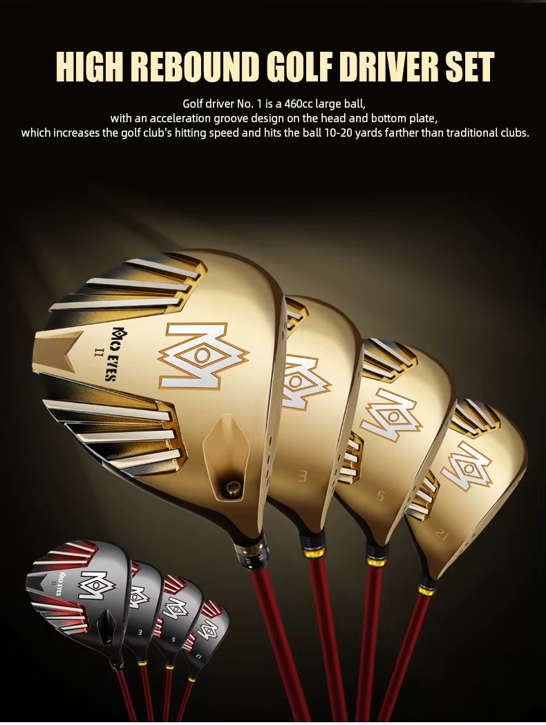 WanderS Made In China Carbon Fiber Graphite Shaft Men Professional Golf Clubs Complete Set With Golf Bag