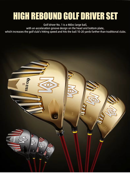 WanderS Made In China Carbon Fiber Graphite Shaft Men Professional Golf Clubs Complete Set With Golf Bag